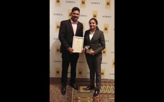 Desirenest receives the Top Performer Award 2018 by Sobha Ltd.,