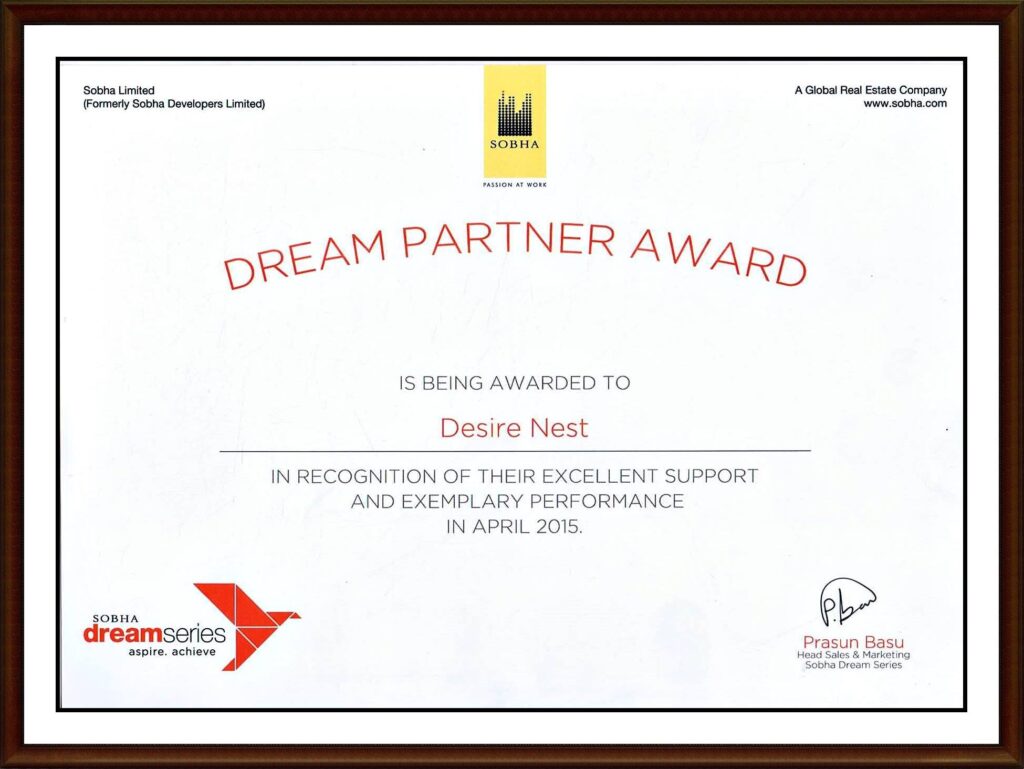 Desirenest - Dream Partner Award 2015